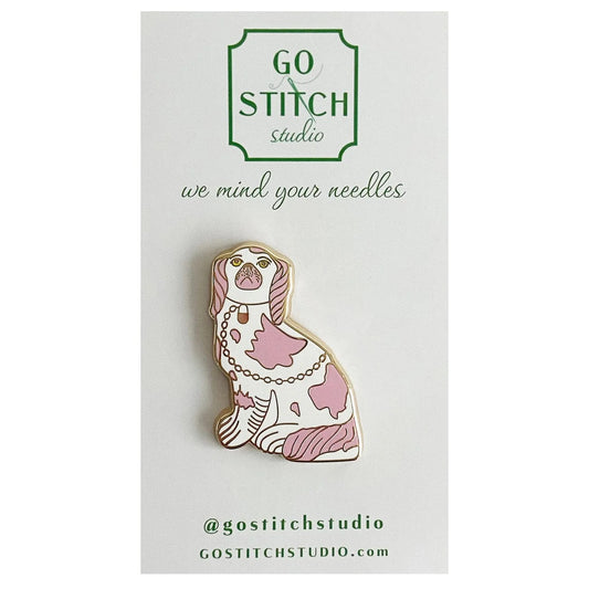 Pink Staffordshire Dog Needle minder