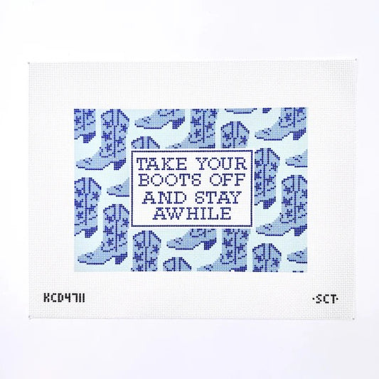 Take Your Boots Off Printed
