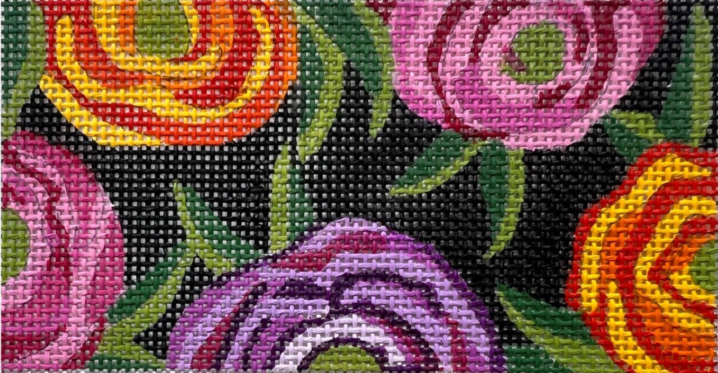 Floral Clutch Insert-Black