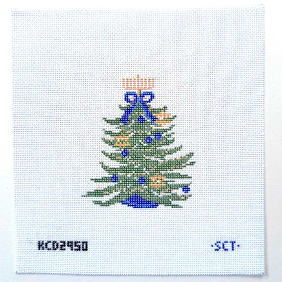 Chrismukkah Tree Printed Canvas