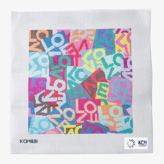 Multicolored Lovevolve Pillow Printed