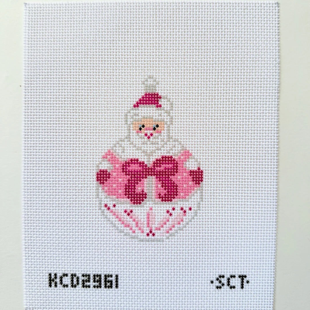 Santa w/ Bow Printed