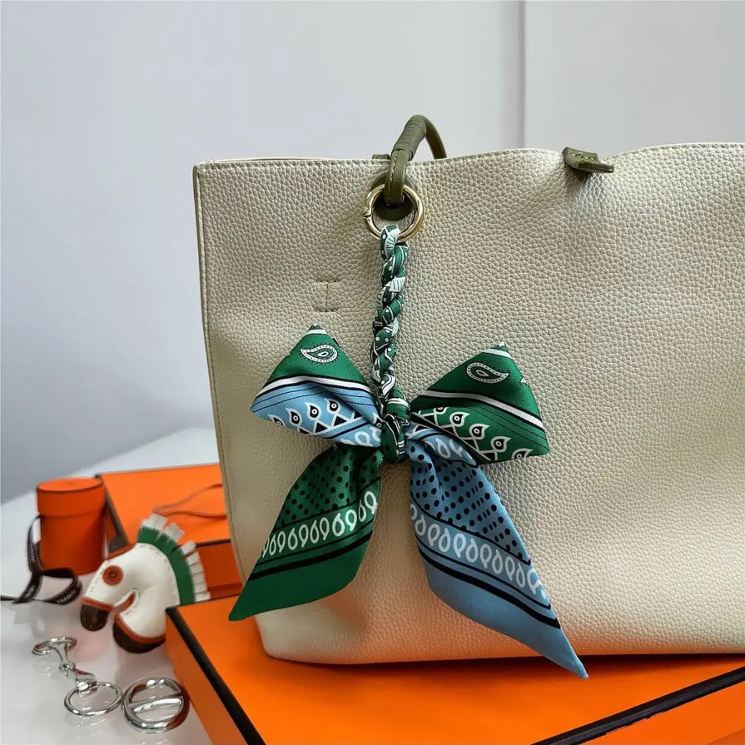 Elegant Bow Bag Charm