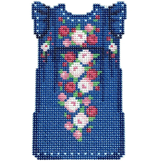 Navy/Pink Mini Oaxaca Dress