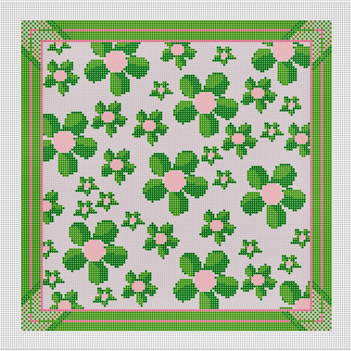 Flower Power Pink & Green