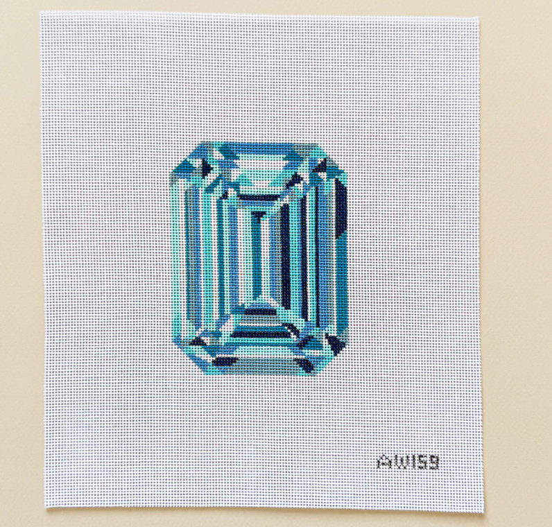 Engagement Diamond Canvas- Blue