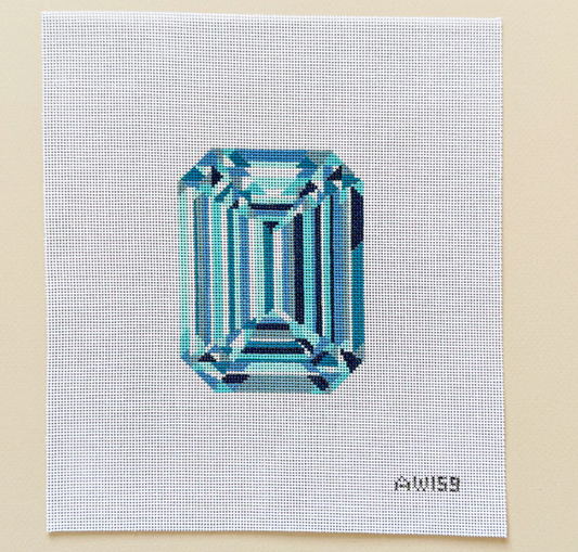 Engagement Diamond Canvas- Blue