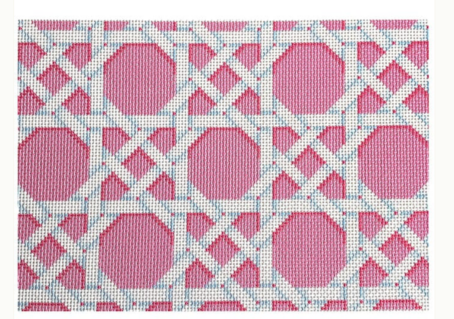 Pink Caning Pattern Clutch