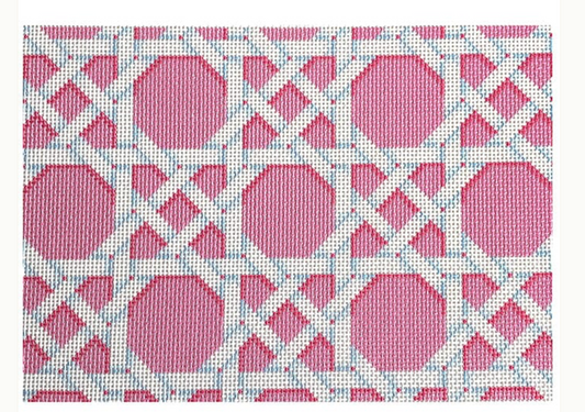 Pink Caning Pattern Clutch