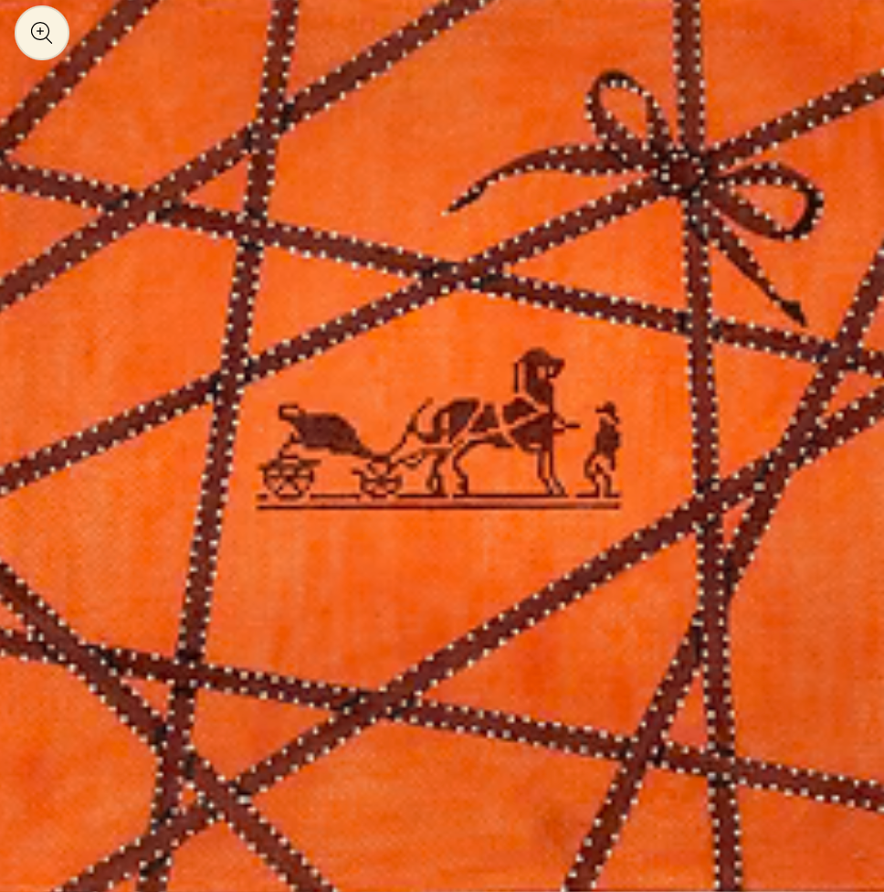 Hermes Bolduc Ribbons w/ Caleche Logo