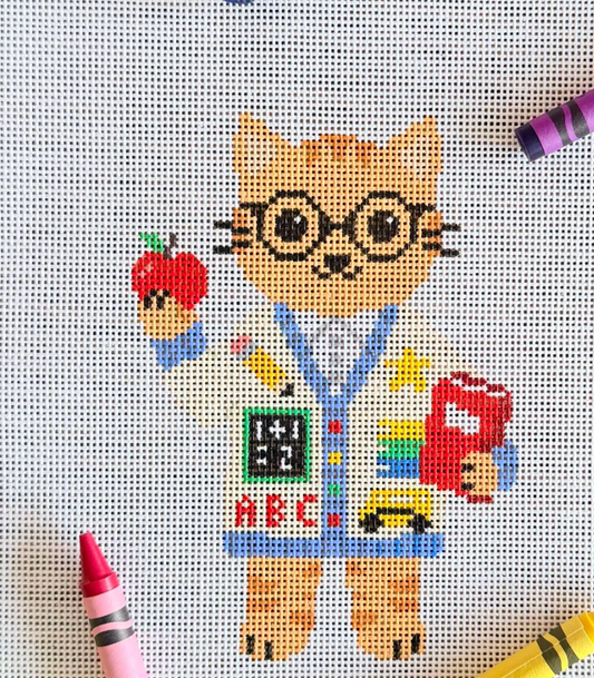 Tillie the Teacher Kitty Canvas