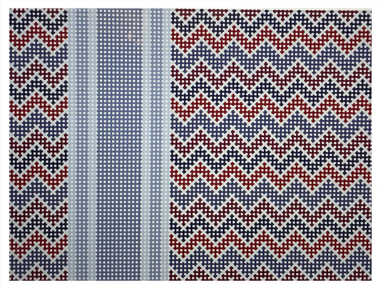 Bargello with Stripe Claret