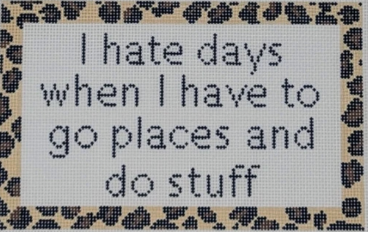 I hate days… Leopard trim