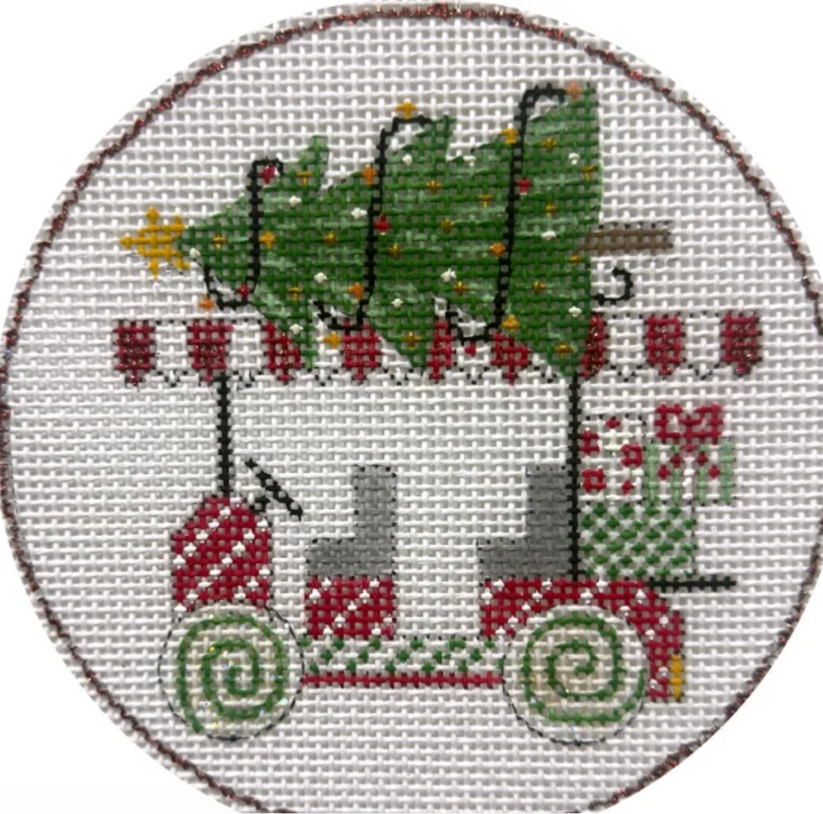 Christmas Golf Cart