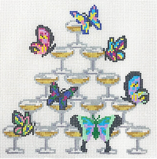 Champagne Tower Butterflies