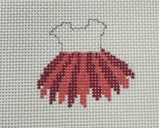Coral and Deep Red Skirt