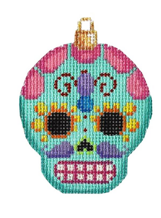 Sugar Skull Ornament/Turquoise