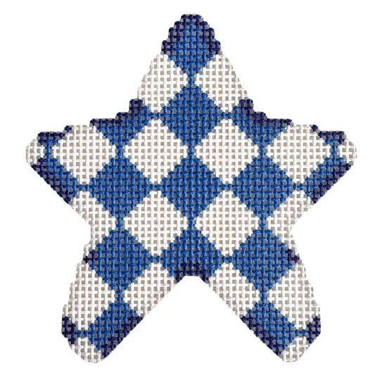 Blue Harlequin Mini Star