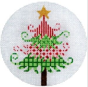 Green and Red Christmas Tree